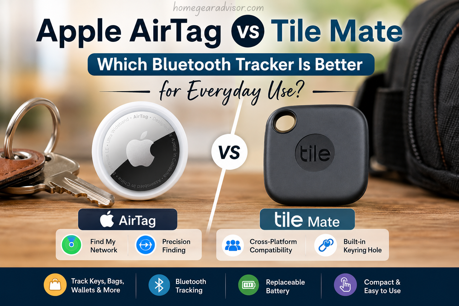 Apple AirTag vs Tile Mate